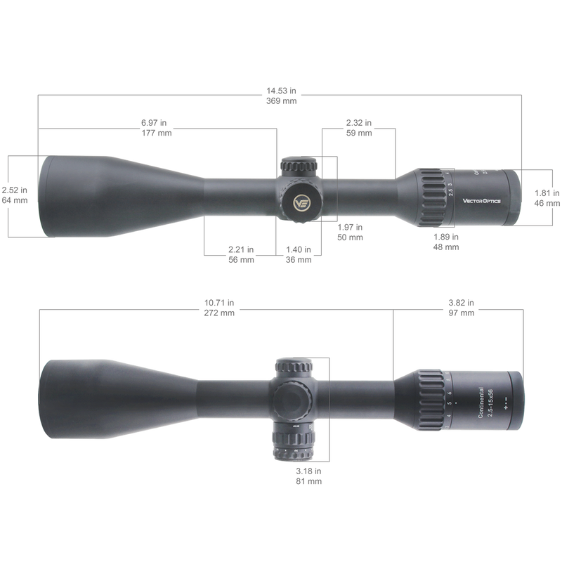 Load image into Gallery viewer, Continental x6 2.5-15x56 Fiber Riflescope
