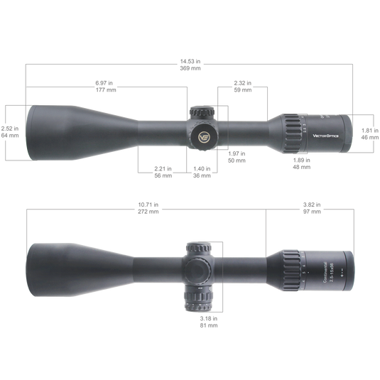 Continental x6 2.5-15x56 Fiber Riflescope