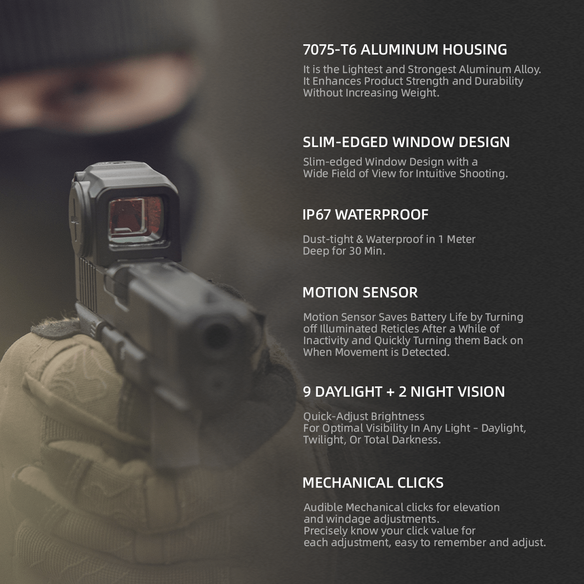 Frenzy Plus 1x18x22 Enclosed Red Dot Sight (SCRD-75)