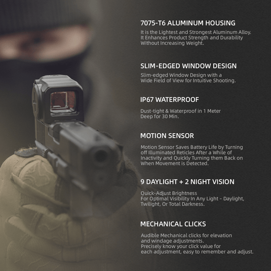 Frenzy Plus 1x18x22 Enclosed Red Dot Sight (SCRD-75)