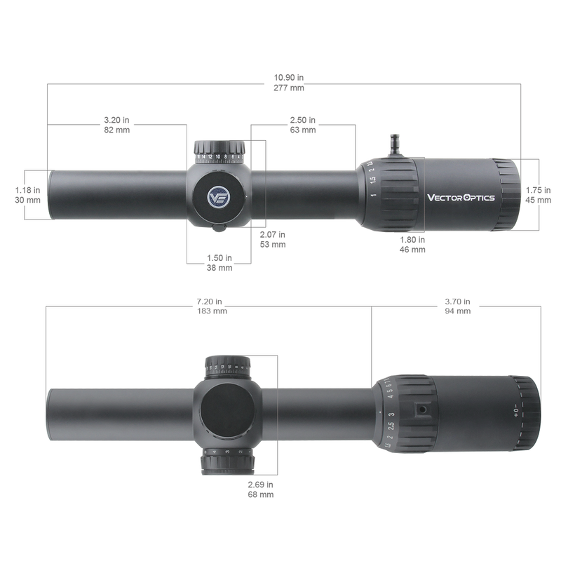 Load image into Gallery viewer, Constantine 1-10x24 SFP Riflescope parameter
