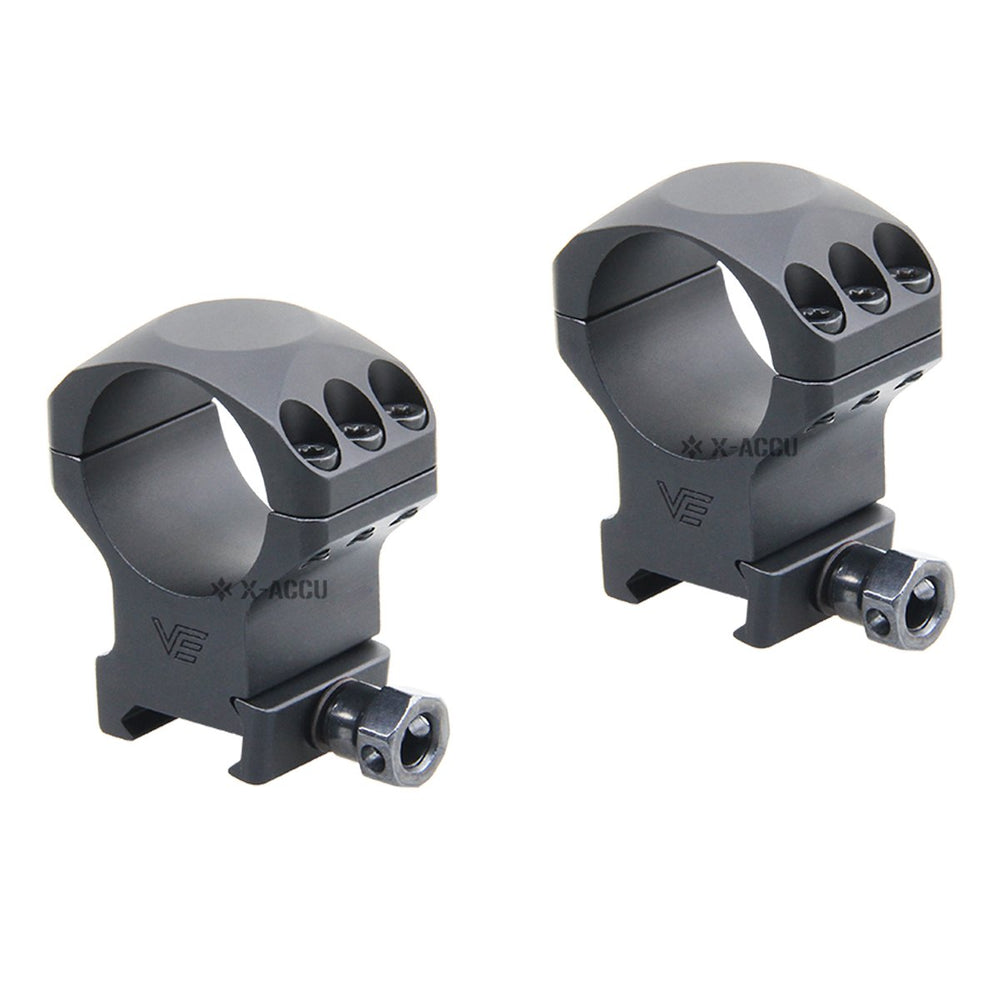 30mm X-Accu 1.25" Medium Profile Picatinny Scope Rings