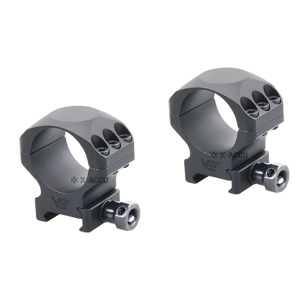 30mm X-Accu 1" Low Profile Picatinny Scope Rings