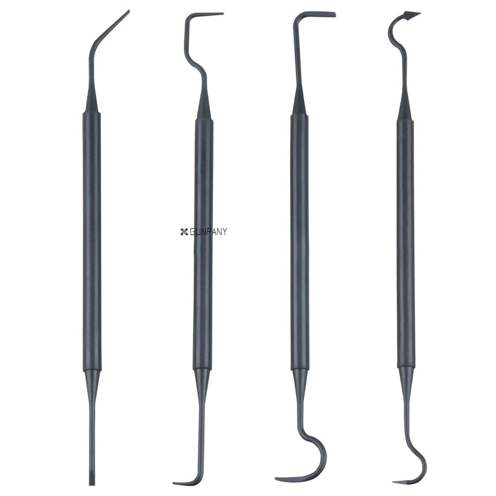Gunpany 4 Polymer Double Side Cleaning Picks