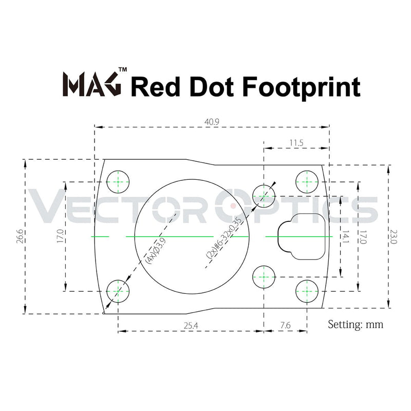 Load image into Gallery viewer, MAG Red Dot Sight Cantilever Weaver Polymer Mount - Vector Optics Online Store
