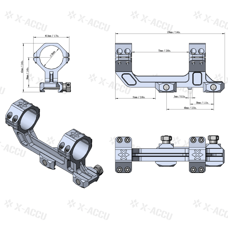 Load image into Gallery viewer, 30mm 1-Piece Extended Picatinny AR Mount Coyote FDE - Vector Optics Online Store
