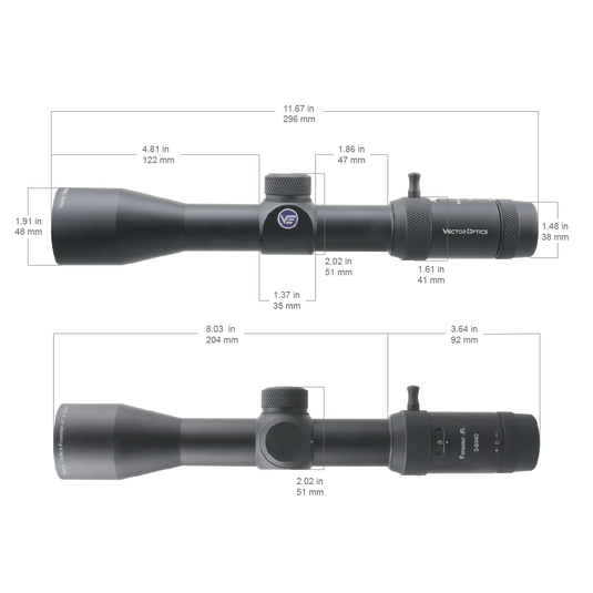 Forester JR. 3-9x40 Riflescope parameter