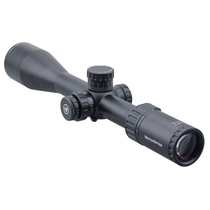 Load image into Gallery viewer, Tourex 6-24x50 FFP Riflescope Details
