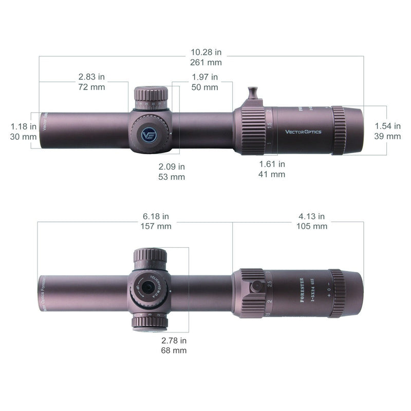 Load image into Gallery viewer, Forester 1-5x24SFP GenII FDE
