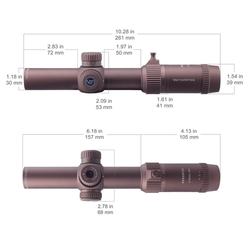 Load image into Gallery viewer, Forester 1-5x24SFP GenII FDE
