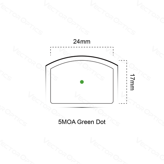 Frenzy 1x17x24 Pistol Green Dot Sight