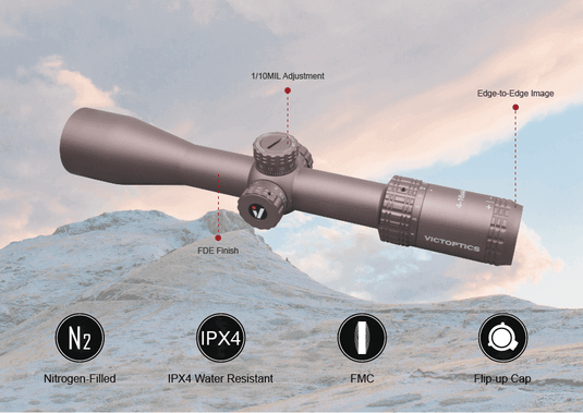 VictOptics S4 4-16x44 SFP Coyote FDE – Vector Optics EU Online Store