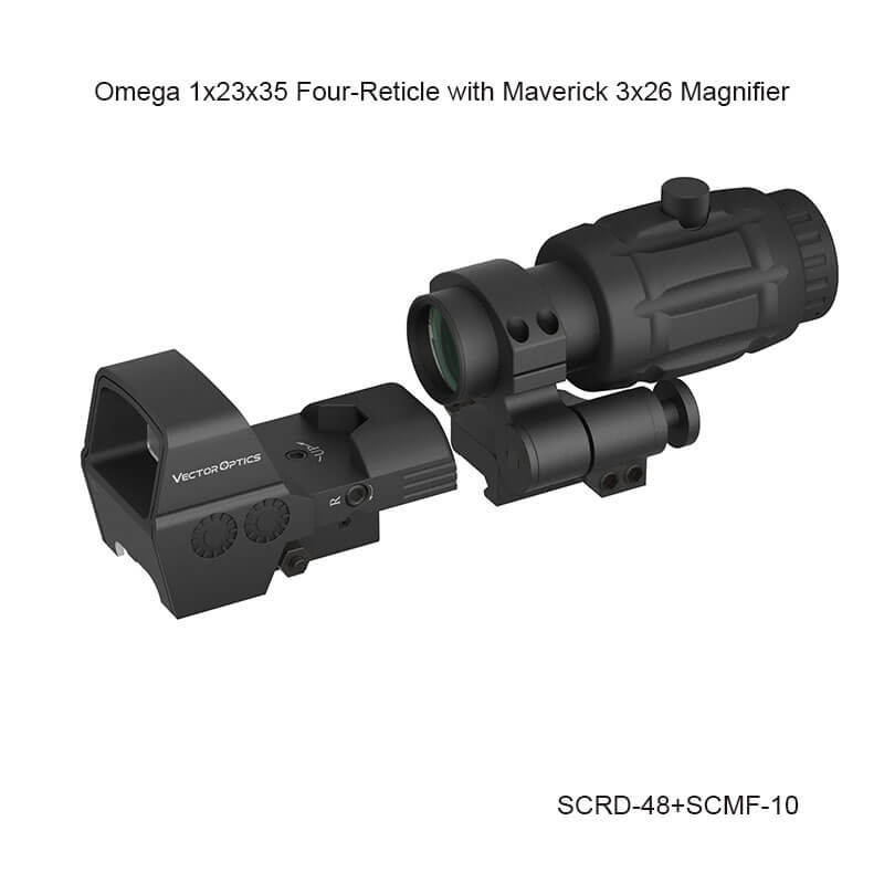 Load image into Gallery viewer, Omega 23x35 Four Reticle
