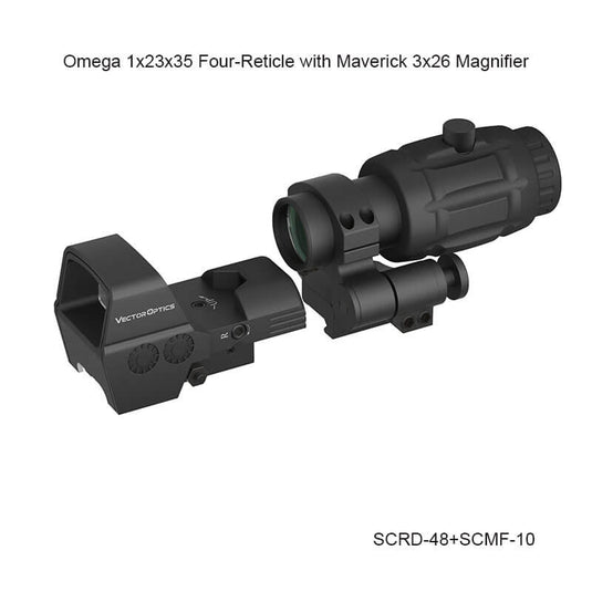 Omega 23x35 Four Reticle