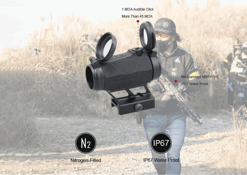 Load image into Gallery viewer, Maverick-IV 1x20 Mini Rubber Armored Reflex Sight MIL
