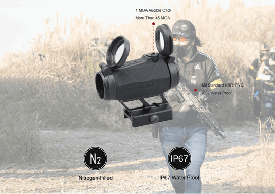 Maverick-IV 1x20 Mini Rubber Armored Reflex Sight MIL