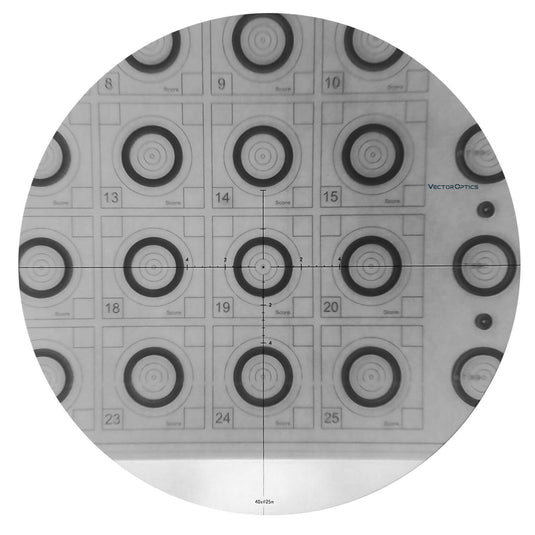 Riflescope Reticle with number