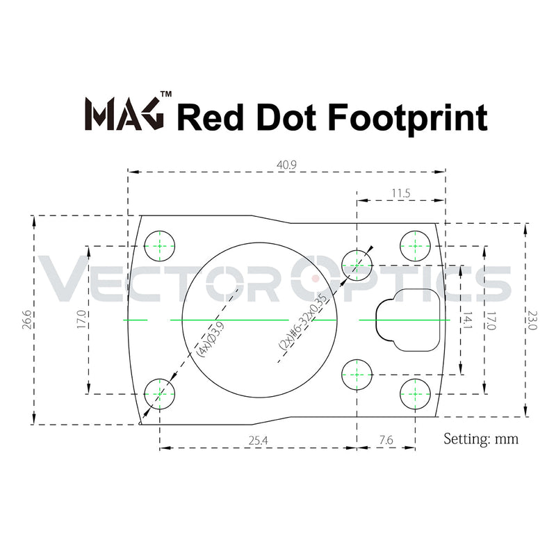 Load image into Gallery viewer, Frenzy-S 1x16x22 AUT Red Dot Sight desigh
