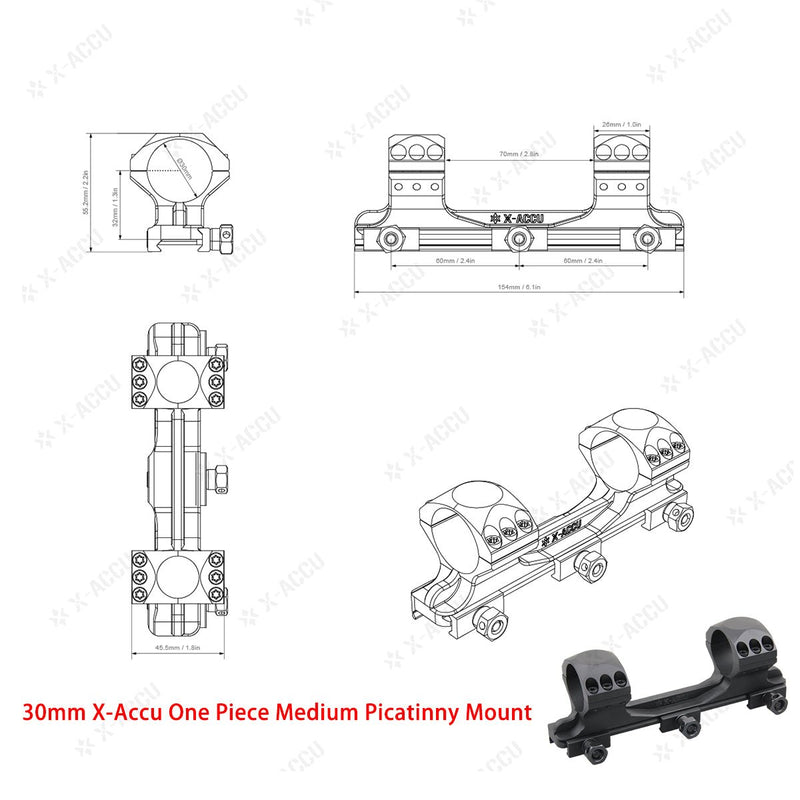 Load image into Gallery viewer, X-Accu Mighty 30mm Scope Rings - Vector Optics Online Store
