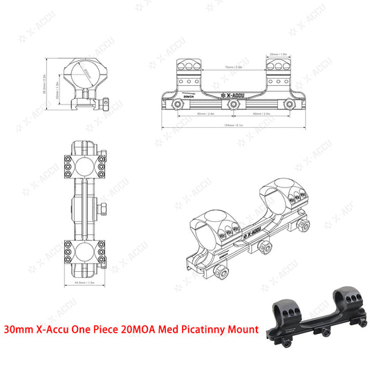 X-Accu Mighty 30mm Scope Rings