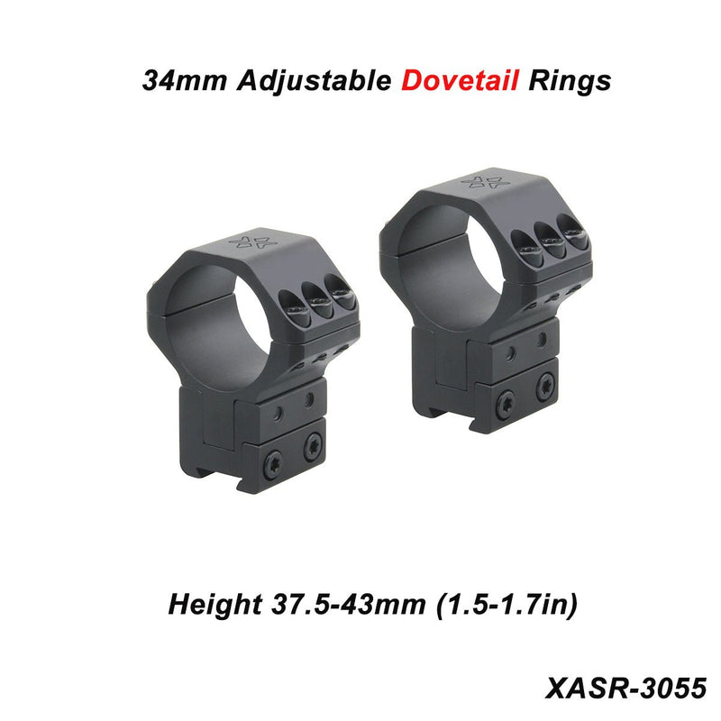 Load image into Gallery viewer, X-ACCU 25.4mm/1in 30mm 34mm Adjustable Scope Rings - Vector Optics Online Store
