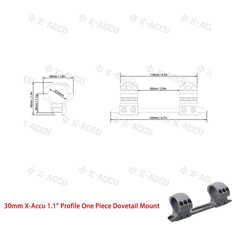 Load image into Gallery viewer, X-Accu Mighty 30mm Scope Rings - Vector Optics Online Store
