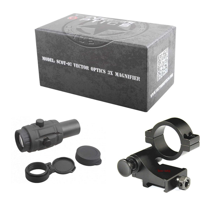 Load image into Gallery viewer, 3x Red Dot Magnifier w/ Flip Side Mount - Vector Optics Online Store
