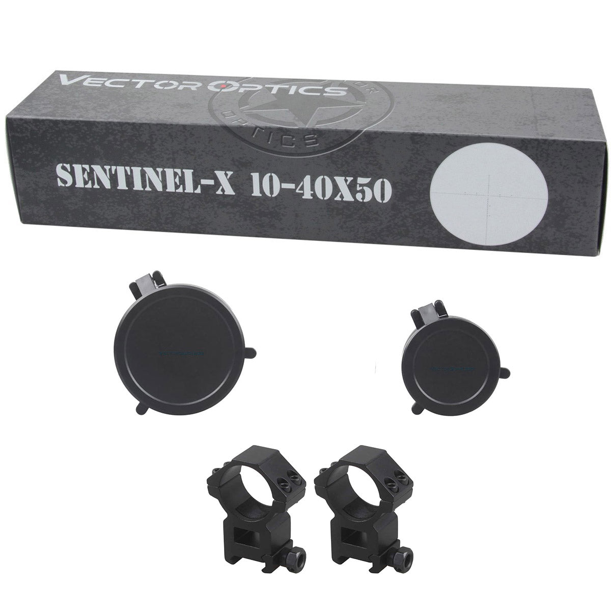 Sentinel-X 10-40x50 Package&Rings